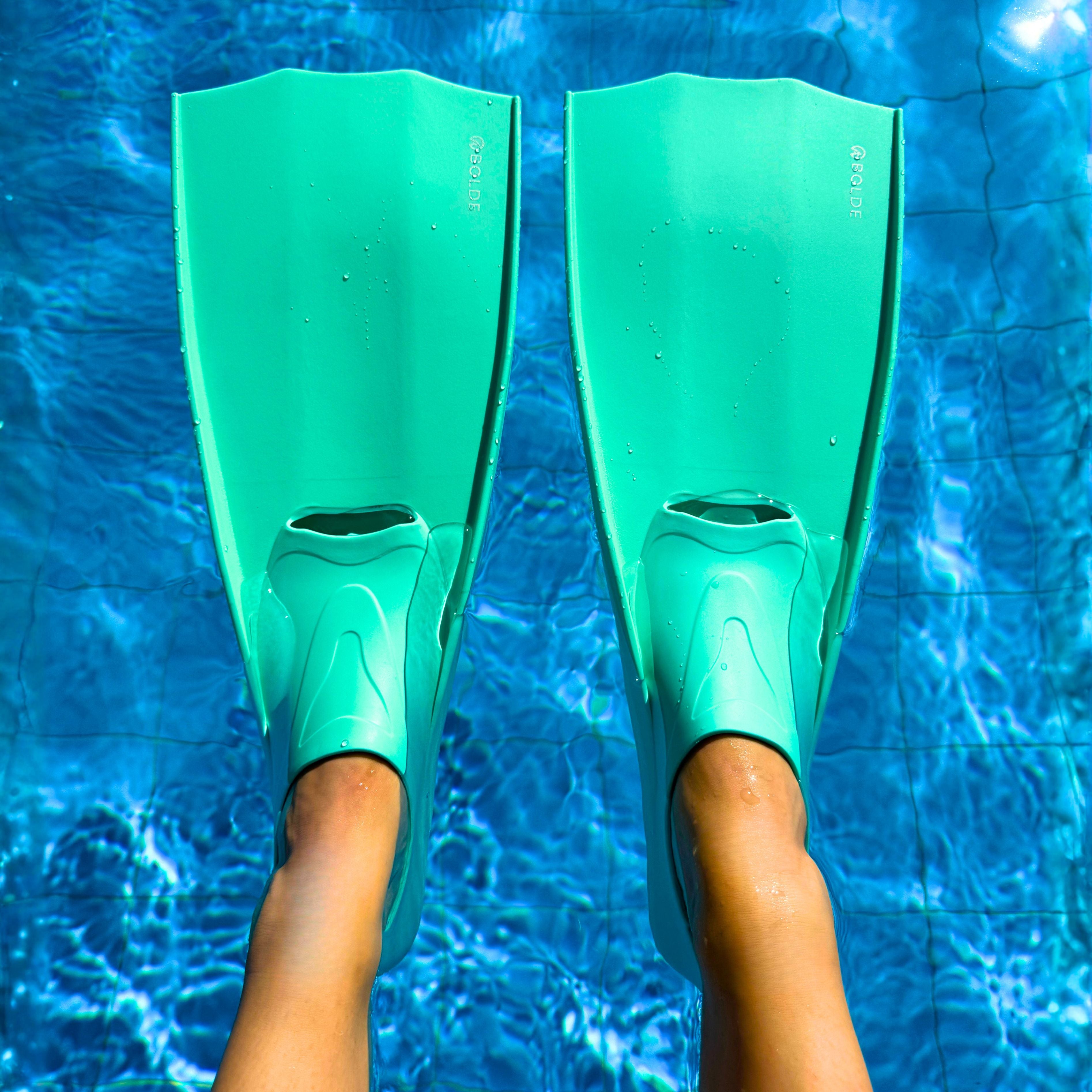 Green Turquoise Mint Dive and Snorkel Fins