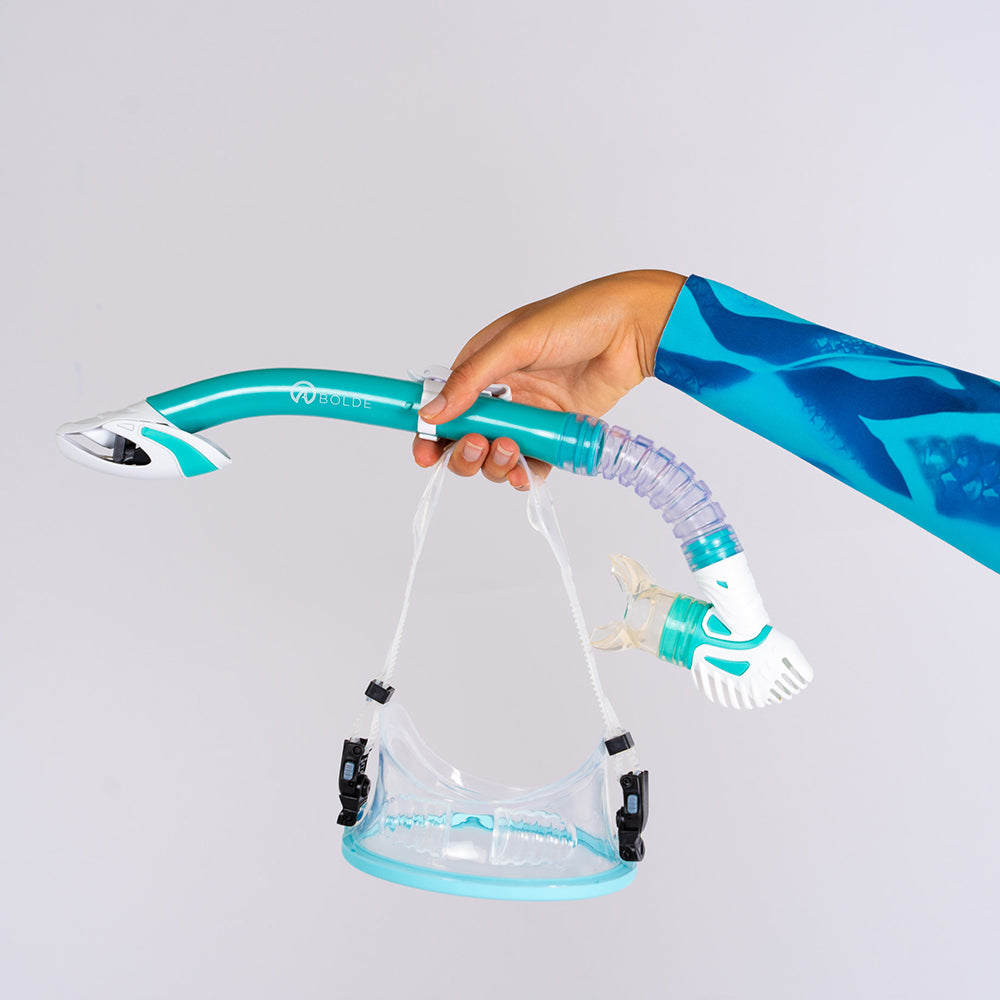 Oval Mask & Dry Snorkel Set