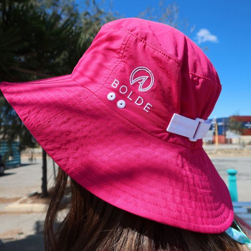 BOLDE beach hat in pink colour